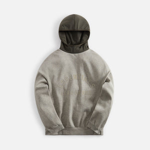 Essentials Nylon Fleece Hoodie - Dark Heather Oatmeal / Ink