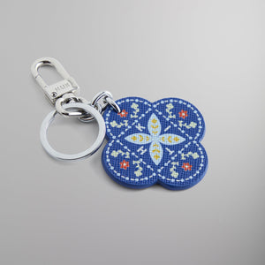 Kith Printed Saffiano Leather Keyring - Cyclone